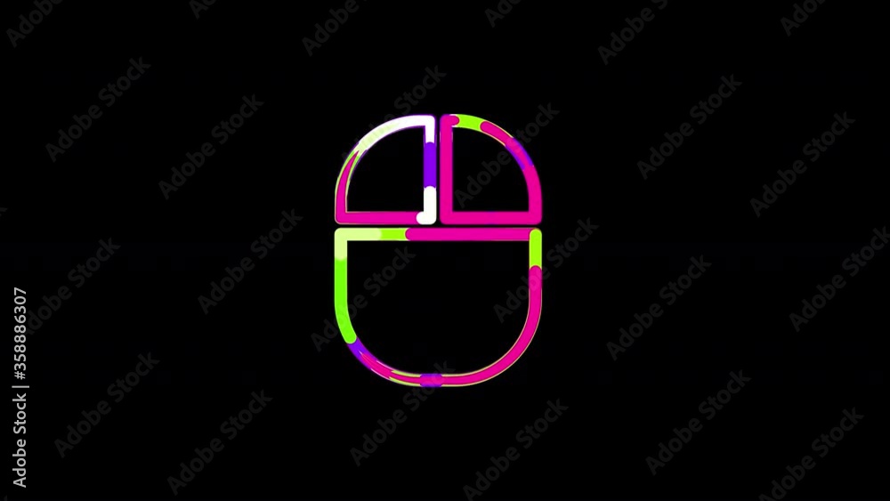Circles gather in symbol pc mouse. After it crumbles in a line and moves to the camera. Alpha channel black Circles gather in symbol pc mouse. After it crumbles in a line and moves to the camera. Alpha channel black