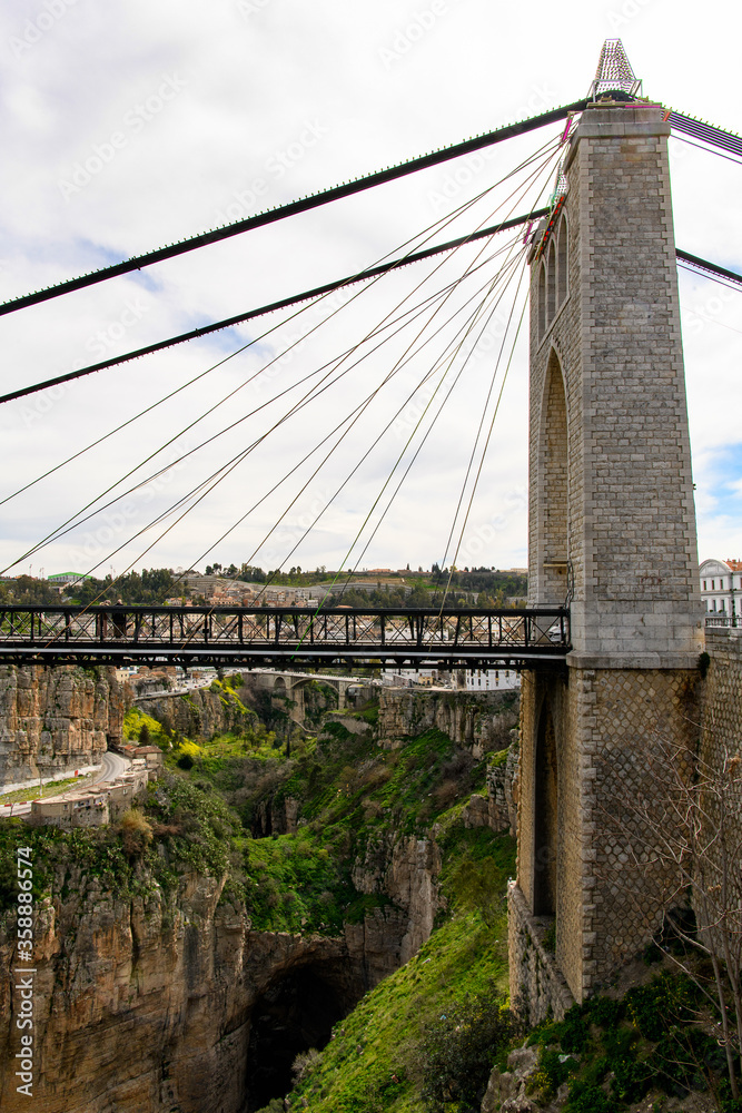 Fototapeta premium Bridge in Constantine, the capital of Constantina Province, north-eastern Algeria
