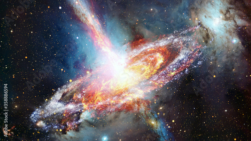 Fototapeta Naklejka Na Ścianę i Meble -  Pulsar in the nebula. Elements of this image furnished by NASA