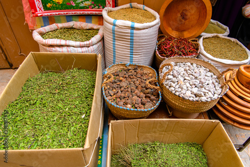 Local food in Ghardaia (Tagherdayt), Algeria, located along Wadi Mzab, UNESCO world heriatage site photo