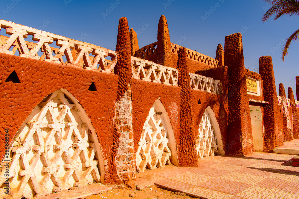 Red architecture of Timimoun, Adrar Province, south-central Algeria