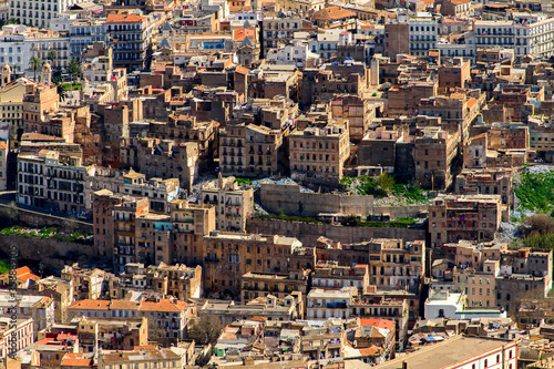 Aerial panorama  of Oran, a coastal city of Algeria