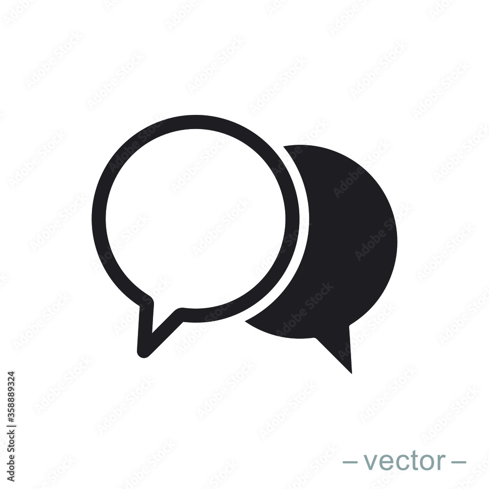 Bubble speech icon design trendy. EPS 10 Bubble speech icon design trendy. EPS 10