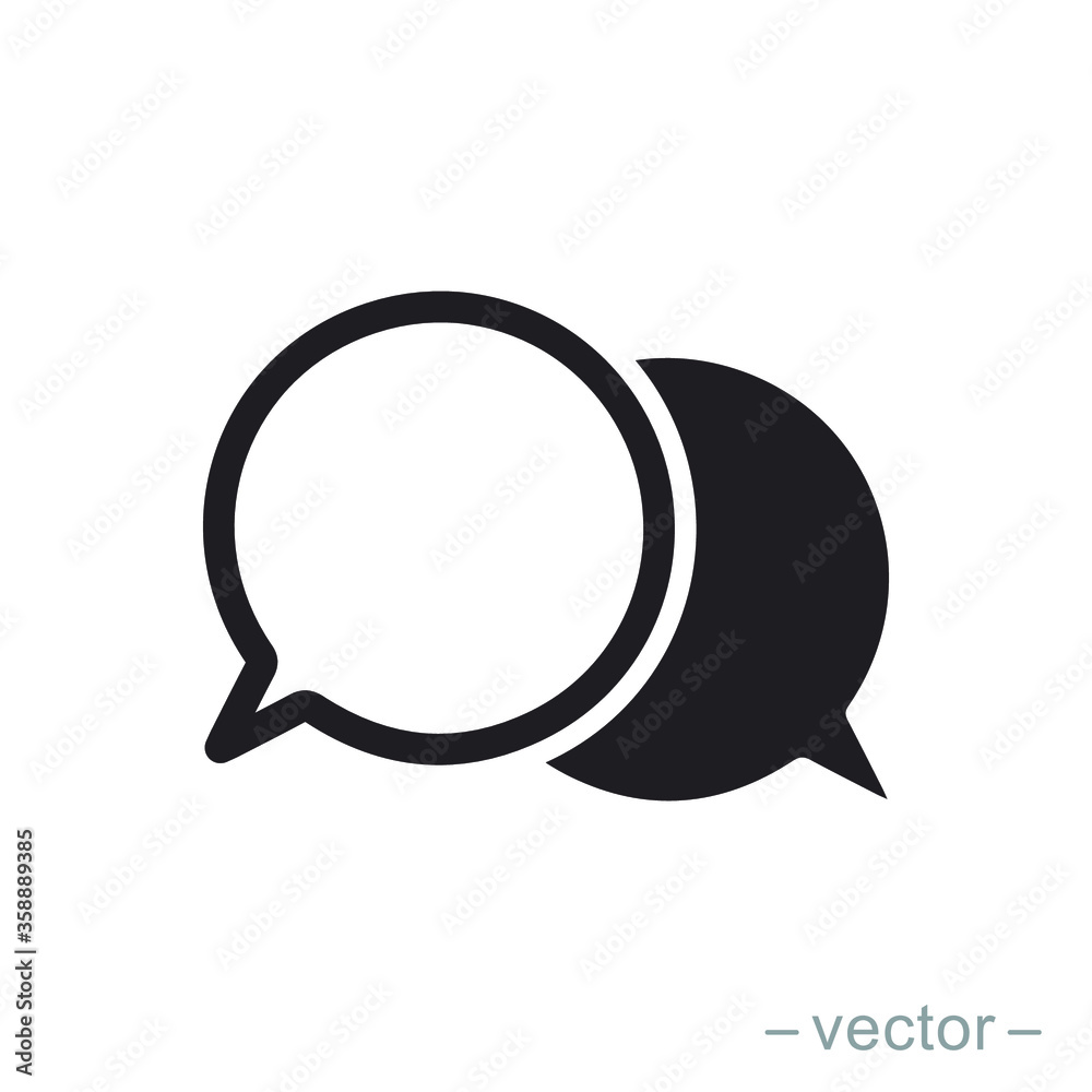 Bubble speech icon design trendy. EPS 10 Bubble speech icon design trendy. EPS 10