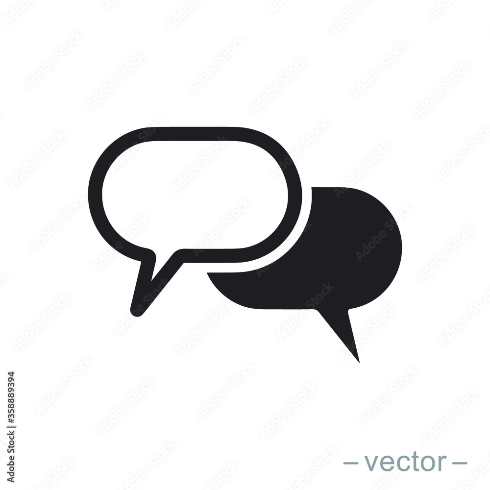 Bubble speech icon design trendy. EPS 10 Bubble speech icon design trendy. EPS 10