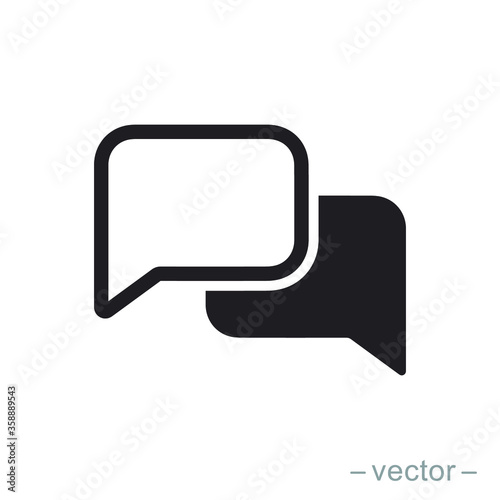 Bubble speech icon design trendy. EPS 10