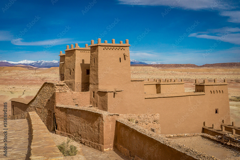 Ancient Citadel-city of Ourzazate, World Heritage Site in Morocco, Africa.