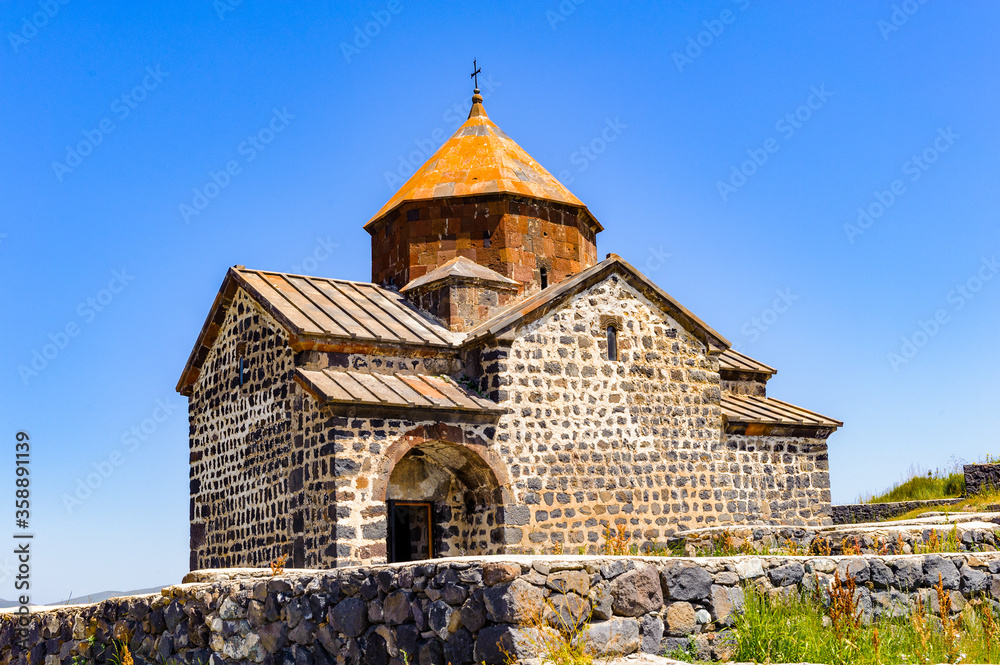 It's Sevanavank (Sevan Monastery), a monastic complex located on a shore of Lake Sevan in the Gegharkunik Province of Armenia It's Sevanavank (Sevan Monastery), a monastic complex located on a shore of Lake Sevan in the Gegharkunik Province of Armenia