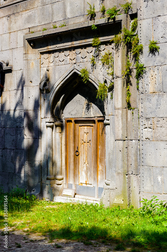 It's Sanahin Monastery, an Armenian monastery founded in the 10th century, Sanahin, Armenia. UNESCO World Heritage photo