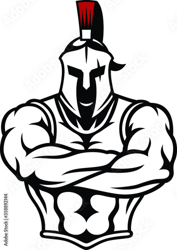 Simple Design of Greek Warrior (Gladiator)