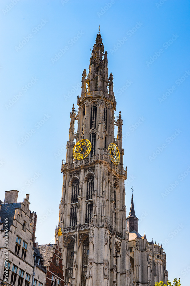 It's Cathedral of our Lady in Antwerp, Belgium