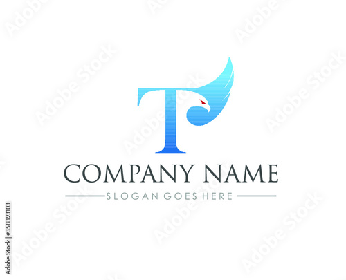 T Eagle business logo design