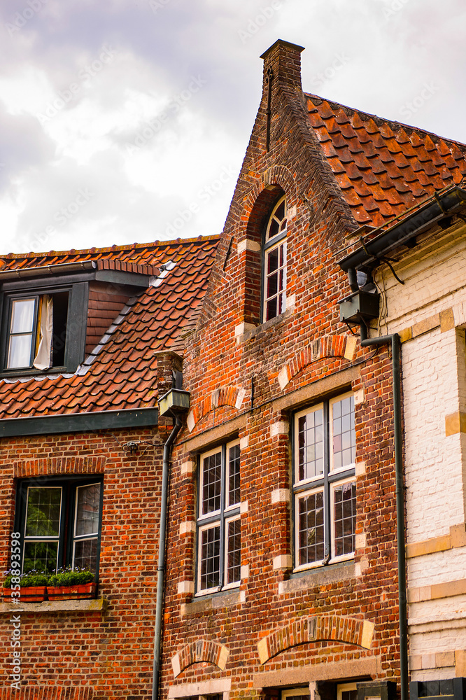 It's Medieval houses in Historic Centre of Bruges, Belgium. part of the UNESCO World Heritage site