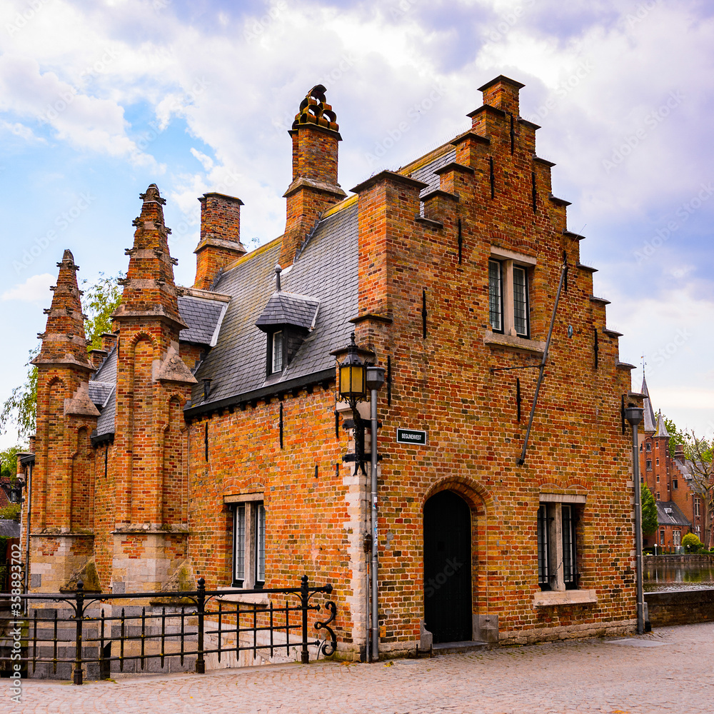 It's Medieval houses in Historic Centre of Bruges, Belgium. part of the UNESCO World Heritage site