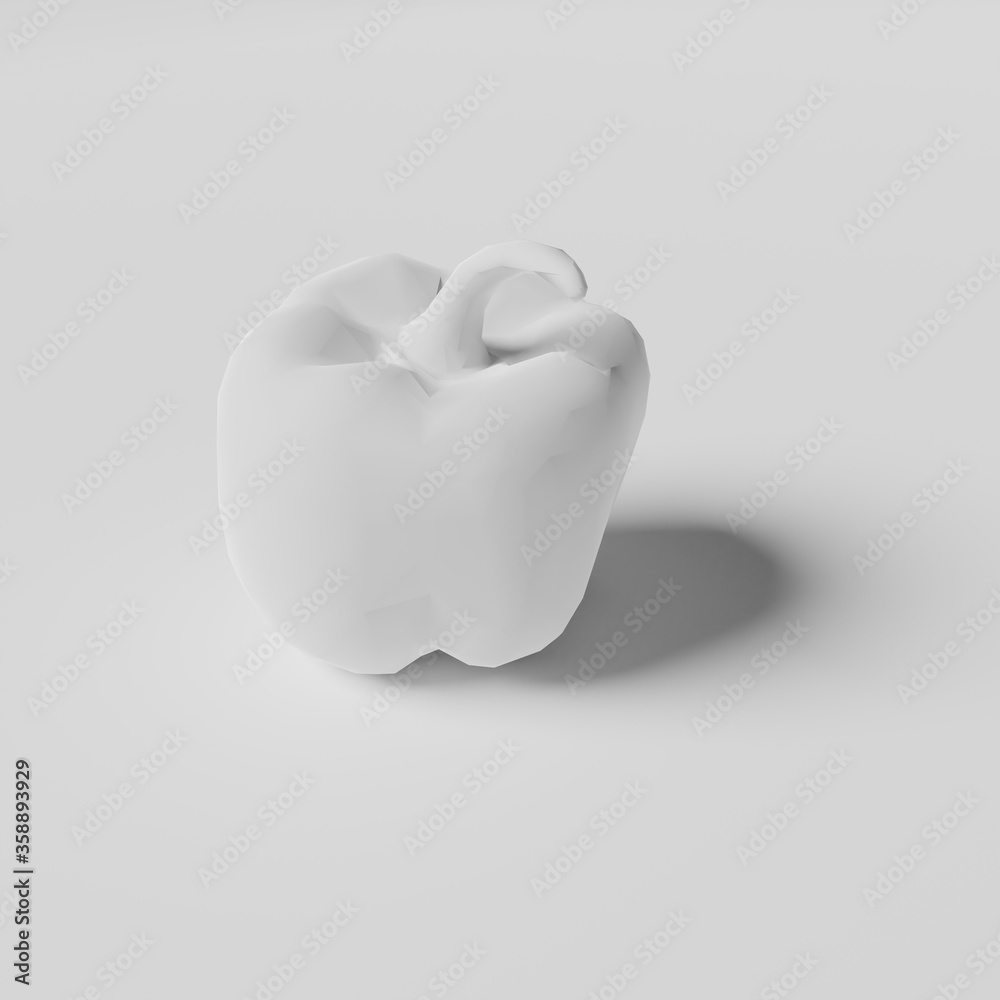 3D low poly fruit and vegetable abstract wallpaper 3D low poly fruit and vegetable abstract wallpaper