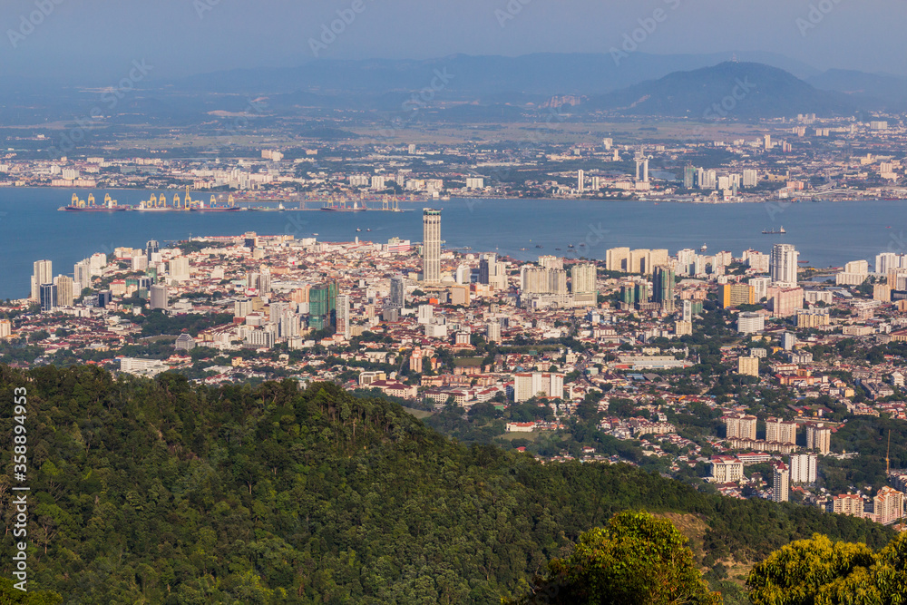 Fototapeta premium Aerial view of Penang, Malaysia
