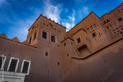 Ancient Citadel-city of Ourzazate  World Heritage Site in Morocco  Africa. 