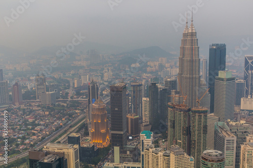 Skyline of Kuala Lumpur  Malaysia