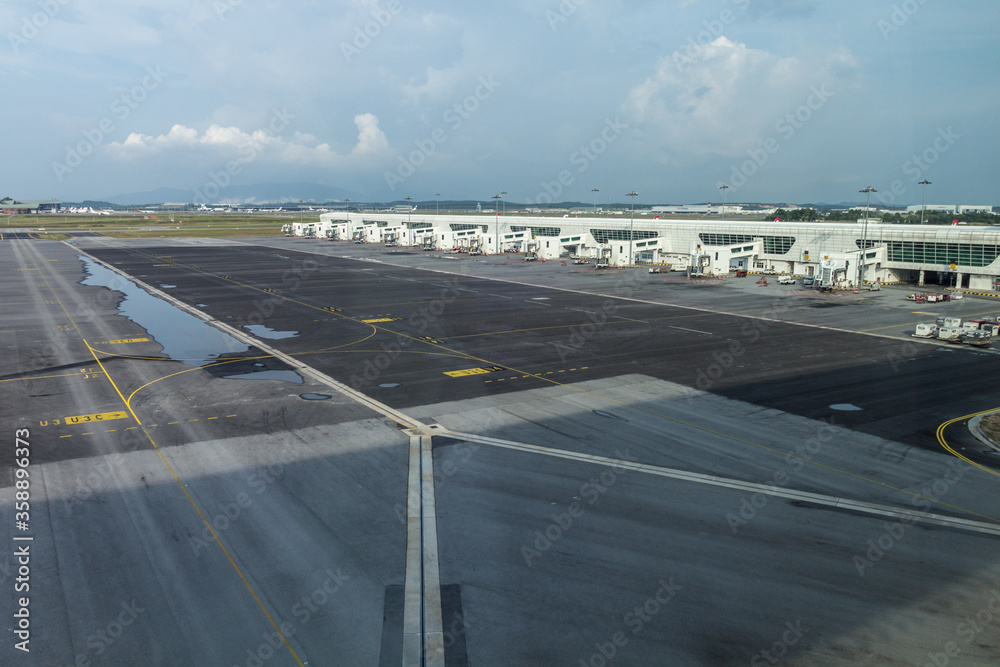 View of Kuala Lumpur International Airport, Malaysia.