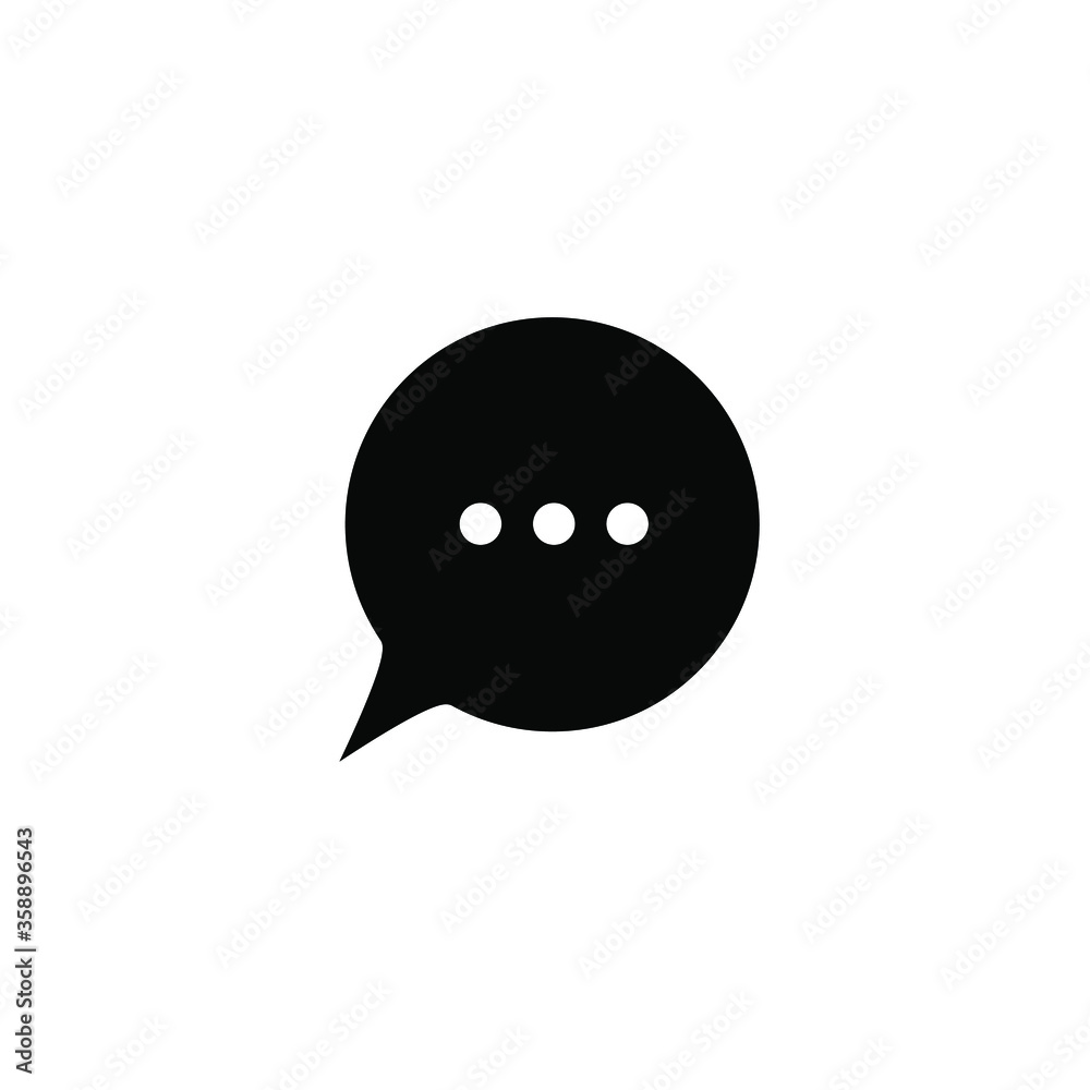 Icon bubble speech design template Icon bubble speech design template
