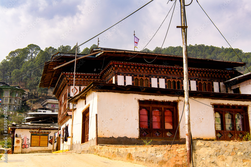 House in Bhutan, Asia