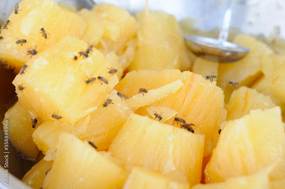 Syrupy and Sweetened Chunks of Cassava Syrupy and Sweetened Chunks of Cassava