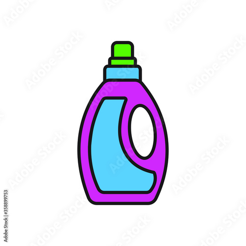 detergent bottle illustration