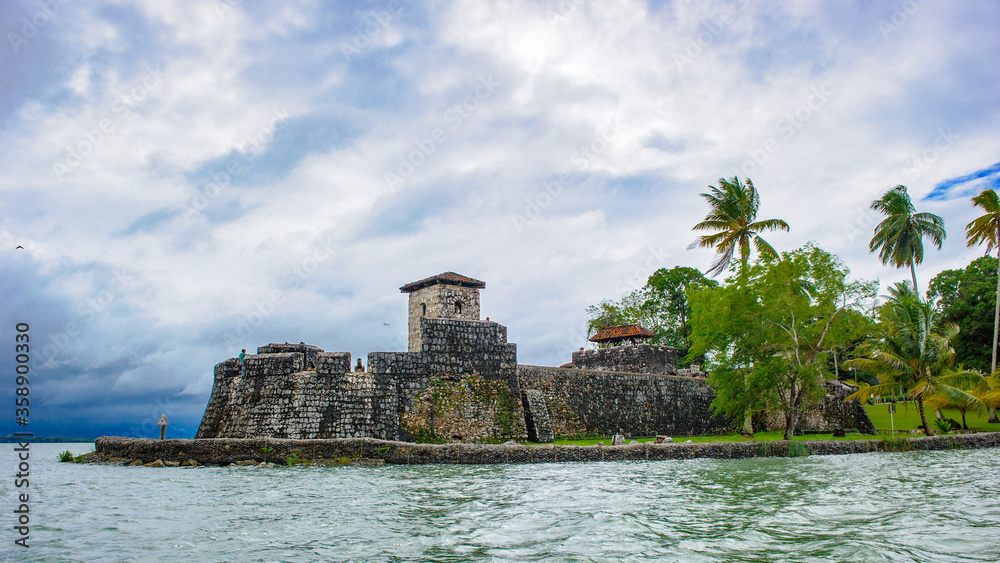 It's Fortress over the lake Amatitlan, Guatemala