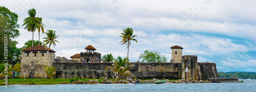 It's Fortress over the lake Amatitlan, Guatemala photo