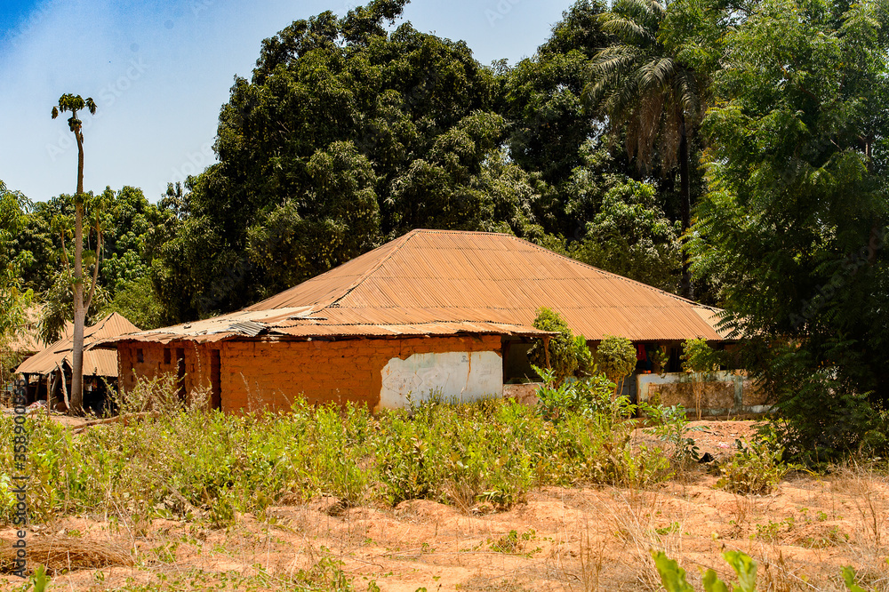 House in Guinea Bissau, western Africa House in Guinea Bissau, western Africa