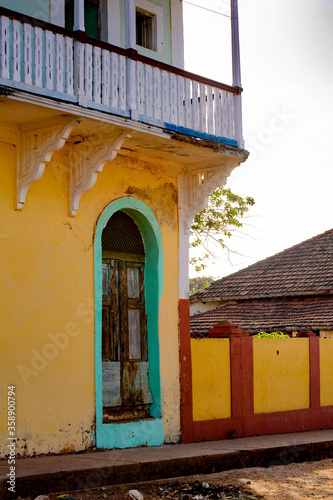 Architecture of the ghost town Bolama, the former capital of Portuguese Guinea photo