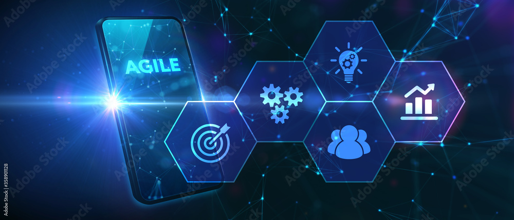 Business, Technology, Internet and network concept. Agile Software Development. Business, Technology, Internet and network concept. Agile Software Development.
