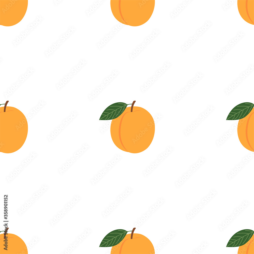 Apricot. Seamless Vector Patterns Apricot. Seamless Vector Patterns