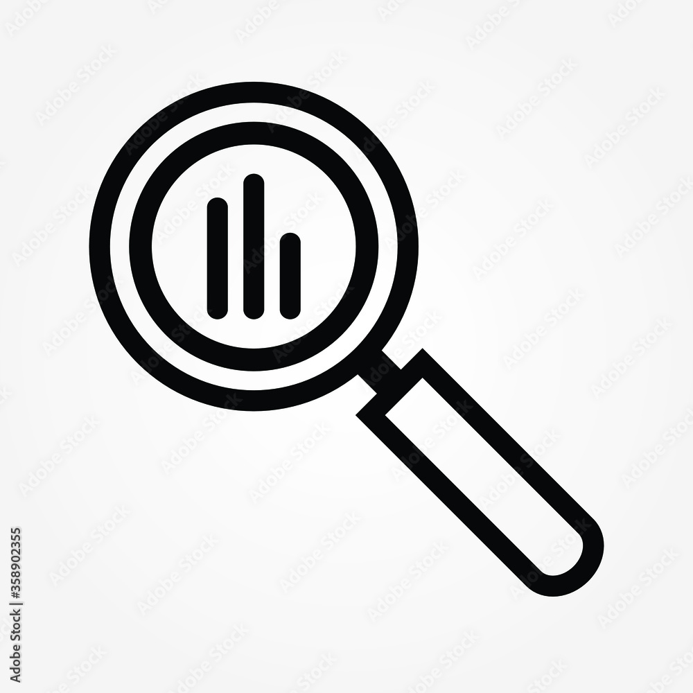 analysis icon,Vector illustration.search icon for business and financial web design analysis icon,Vector illustration.search icon for business and financial web design