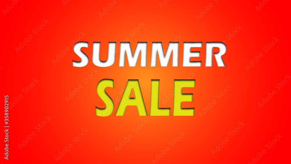 Summer sale banner template. Summer abstract geometric