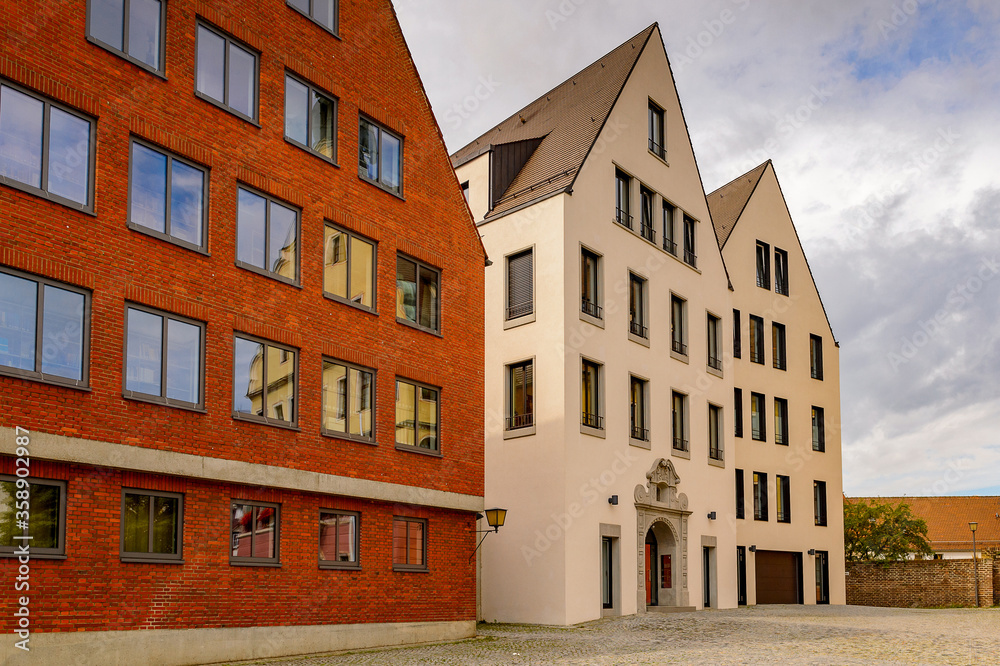 Architecture of Ulm,  Baden-Wurttemberg, Germany