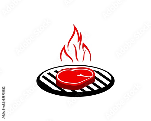 hot barbeque grill