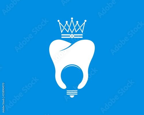 Smart white tooth with crown