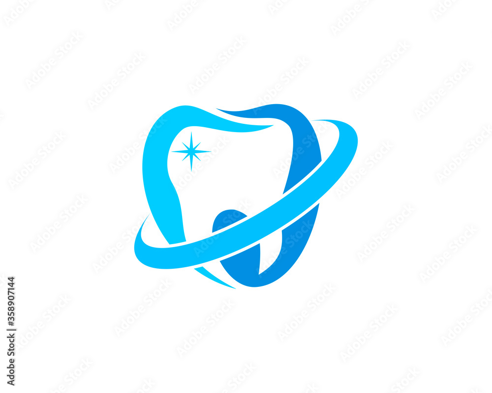 Clean and shiny teeth with light blue background Clean and shiny teeth with light blue background