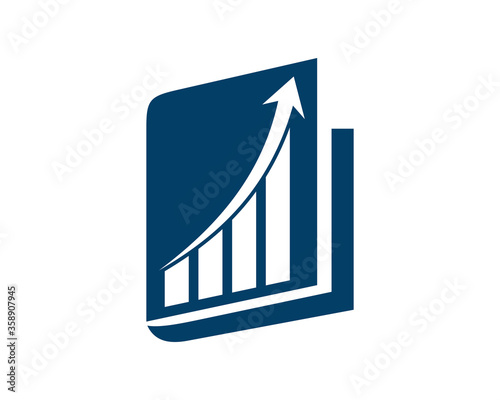 book with increase chart inside