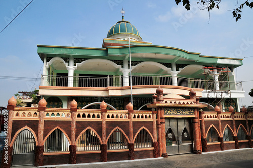 Indonesia is known for its majority Muslim community, so wherever a beautiful mosque can be found photo