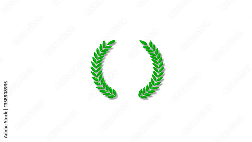 New 3d wreath icon on white background,Best 3d wheat icon New 3d wreath icon on white background,Best 3d wheat icon