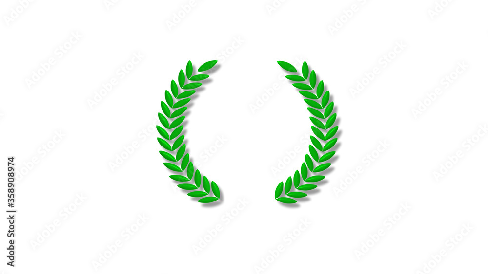 New 3d wreath icon on white background,Best 3d wheat icon New 3d wreath icon on white background,Best 3d wheat icon