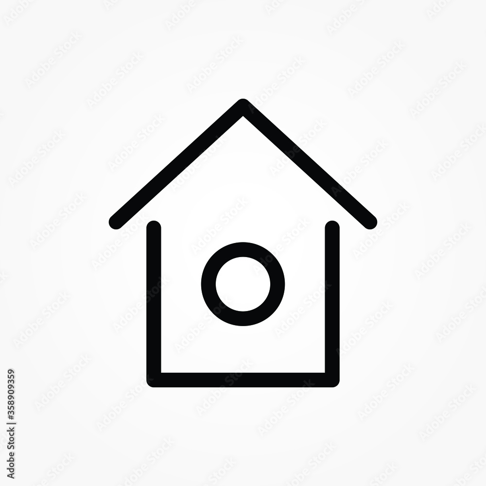 outline home icon for web and app outline home icon for web and app