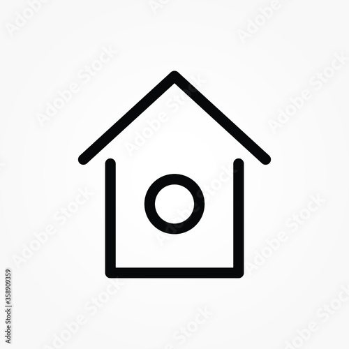 outline home icon for web and app