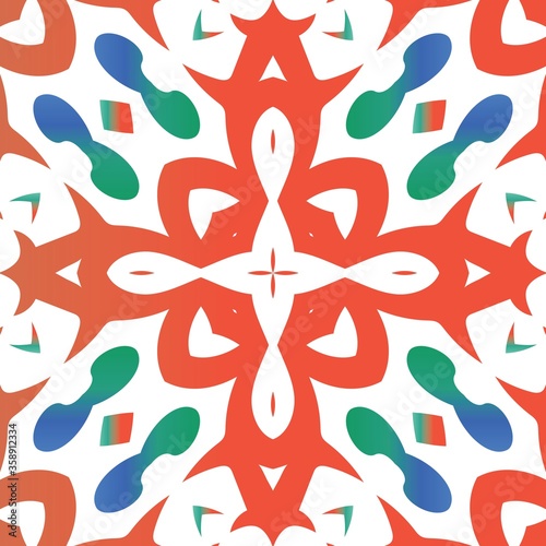 Antique ornate tiles talavera mexico.