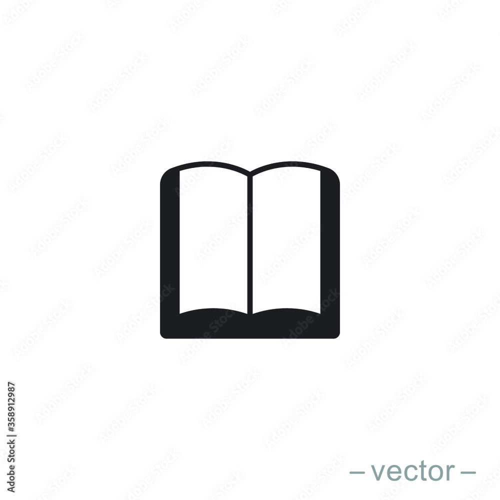 Book icon vector. Reading vector illustration on white background. Trendy Flat style for graphic design, Web site, UI. EPS10. Vector illustration Book icon vector. Reading vector illustration on white background. Trendy Flat style for graphic design, Web site, UI. EPS10. Vector illustration