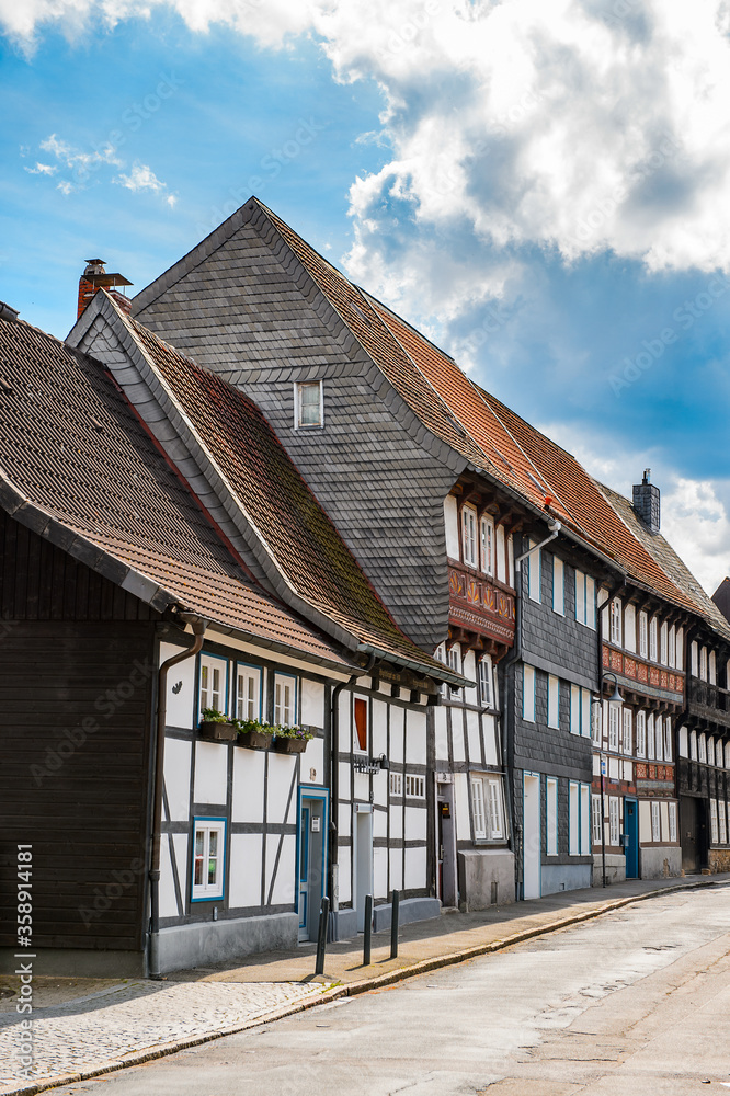It's House in the Old town of Gorlar, Lower Saxony, Germany. Old town of Goslar is a UNESCO World Heritage It's House in the Old town of Gorlar, Lower Saxony, Germany. Old town of Goslar is a UNESCO World Heritage