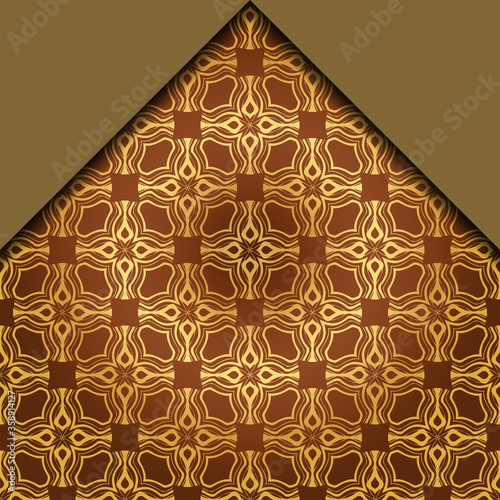 Abstract Vector Pattern With Abstract Geometric retro Style. Repeating Sample Figure And Line. For Modern Interiors Design, Wallpaper, Textile Industry.