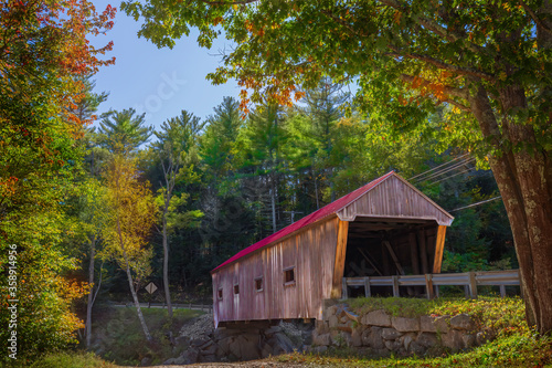 Dalton Covered Bridge, Warner, New Hampshire, USA, October 05,2019